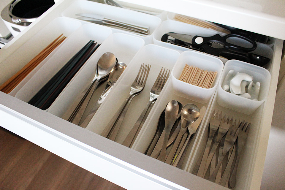 キッチン引き出し収納実例