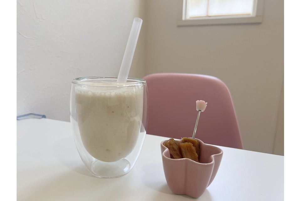 ブリュレとバナナジュース