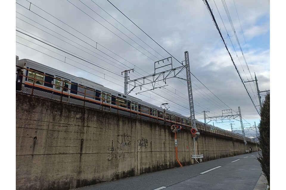 電車が見える