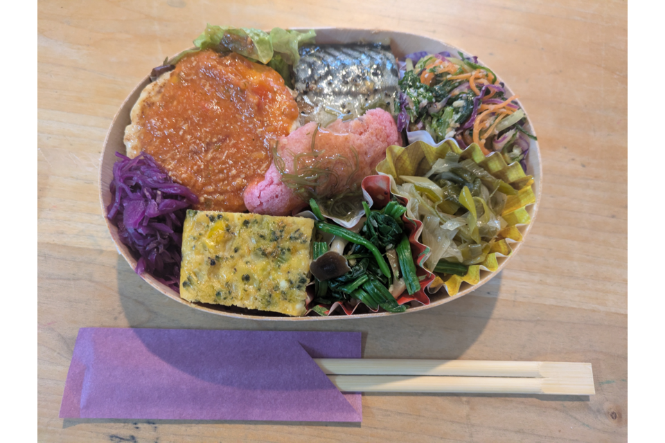 テイクアウトしたお弁当